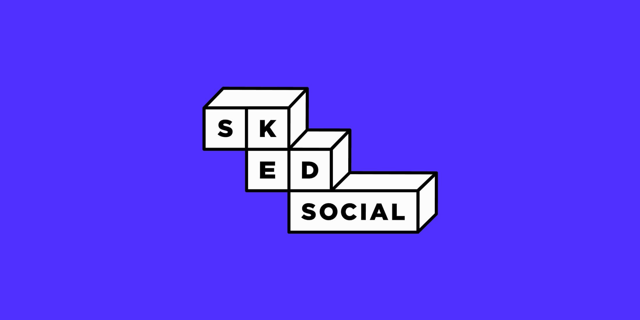SKED Social logo on blue